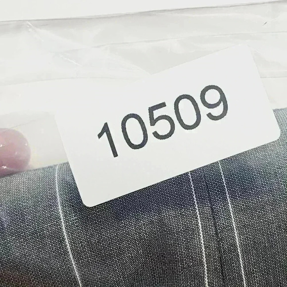 Talbots Womens Mohair/Wool Blend Grey Pinstripe Blazer Jacket Size 16 - Picture 6 of 6